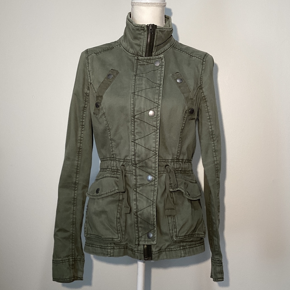 Hollister Military-Style Olive Utility Jacket